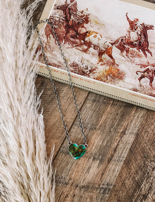 Western Heart Turquoise Necklace