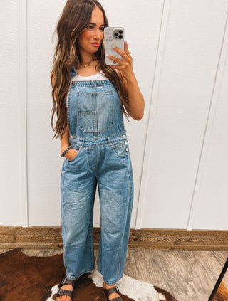 Barrel Babe Denim Overalls