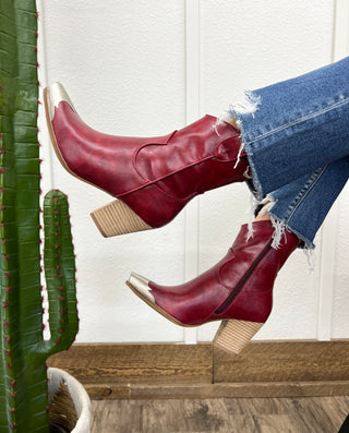 Lone Ranger Western Bootie(Cherry)