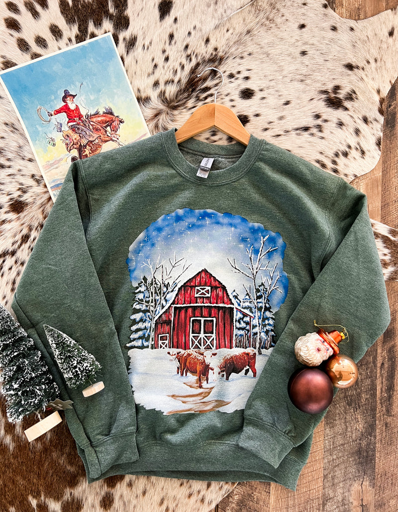 Hereford Barn Christmas Sweatshirt (adult)