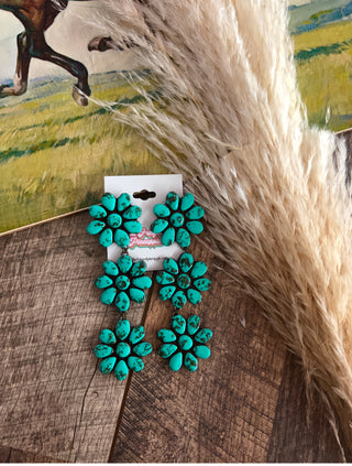 The Wynette Turquoise Stone Earrings