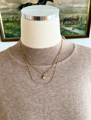 Beauty Gem Gold Chain Necklace