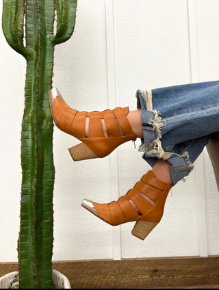 The Outlaw Bootie(Cognac)