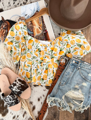 Summer Oranges Blouse