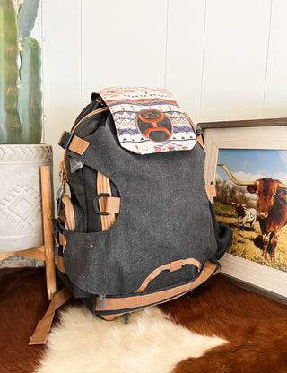 Mule Charcoal Aztec Hooey Backpack