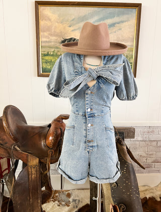 Second Chances Denim Romper