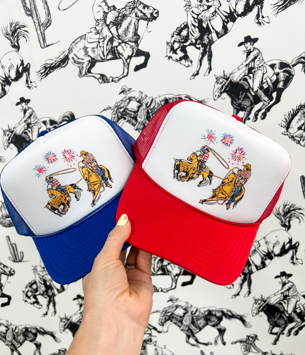 Western 4th Of July Trucker Cap 2.0(Youth)