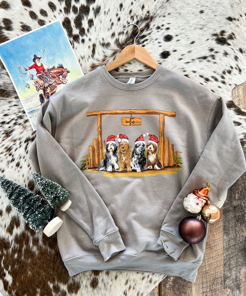 Shag Dog Christmas Sweatshirt (adult)