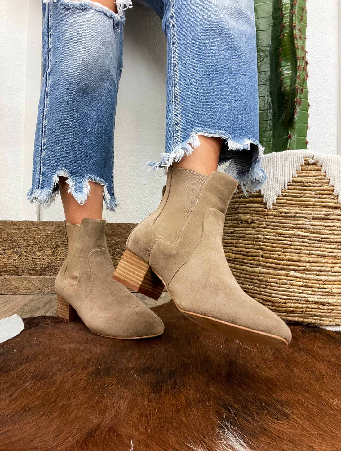 The Taupe Holly Bootie