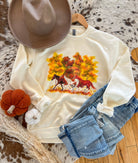 Fall Horses Sweatshirt (sweet cream)