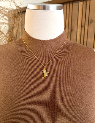 Dainty Darlin Cowboy Boot Necklace