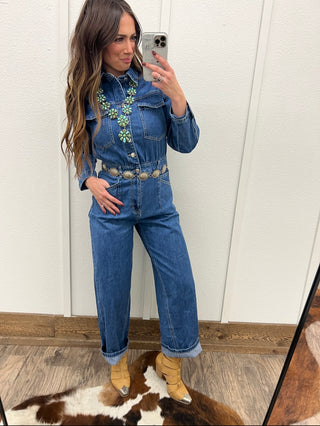 Denim Darlin' Trouser Denim Jumpsuit