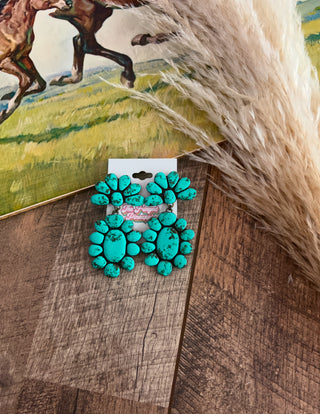 The Roan Turquoise Stone Earrings