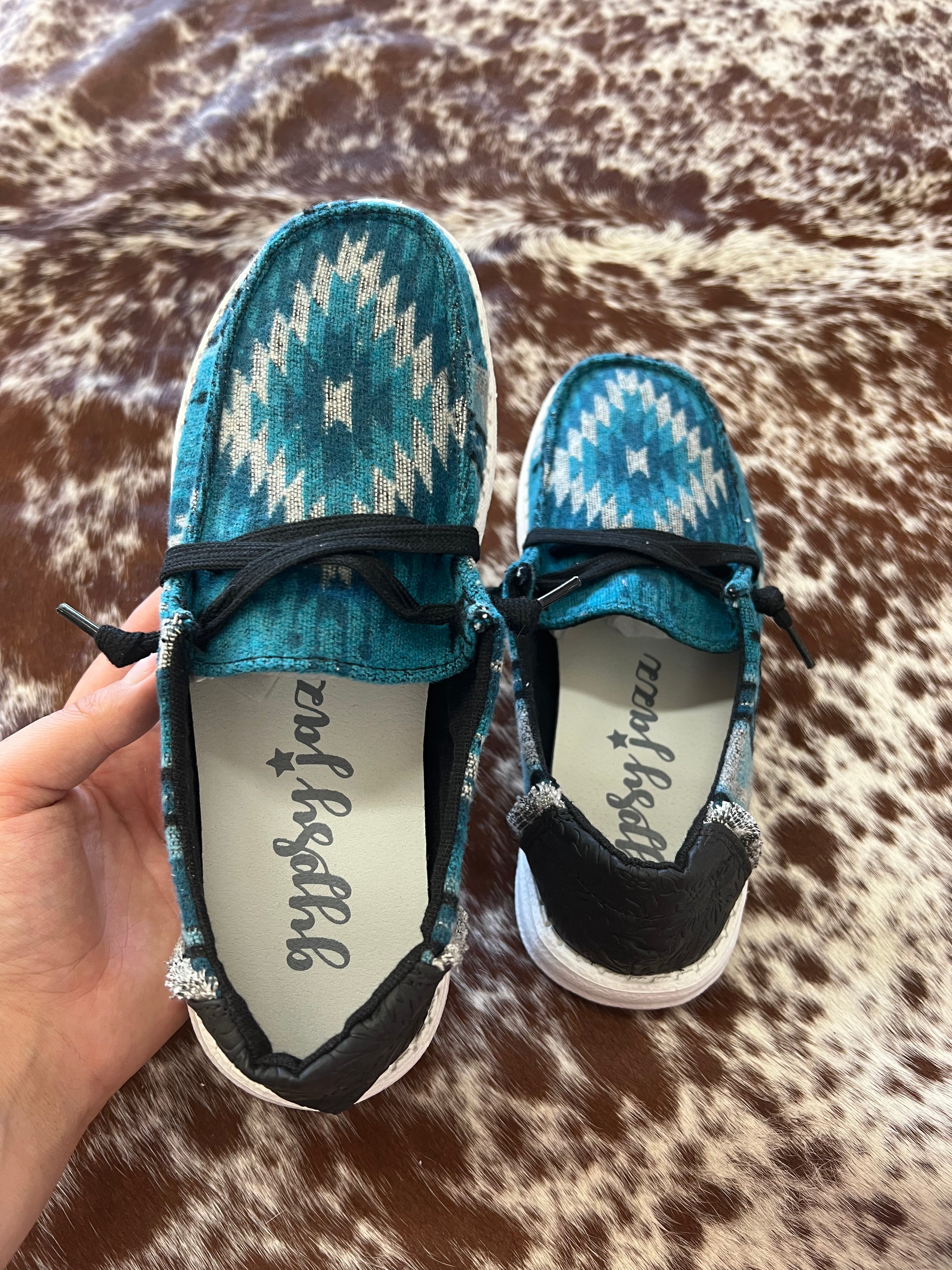 Turquoise Aztec Sneaker