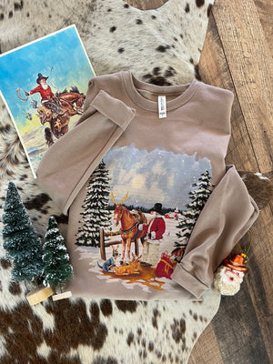 Wooley Santa Christmas Sweatshirt (adult)