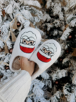 Christmas Santa Slippers (closed toe)