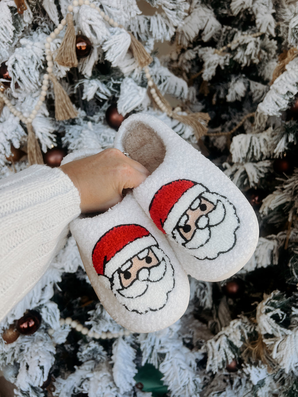 Christmas Santa Slippers (closed toe)