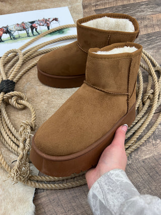 Chesnut Platform Booties