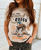 Fall Round Up Rodeo – Pumpkin Wranglin’ Champion Tee(Tan)