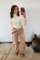 Seamless Turtle Neck Bodysuit (Cream) Tops - Sweaters