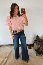 Farmers Daughter Top (Blush) Tops -Blouses