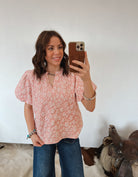 Farmers Daughter Top (Blush) Tops -Blouses