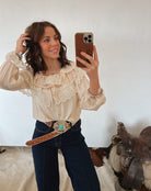 Lenore Ruffle Blouse