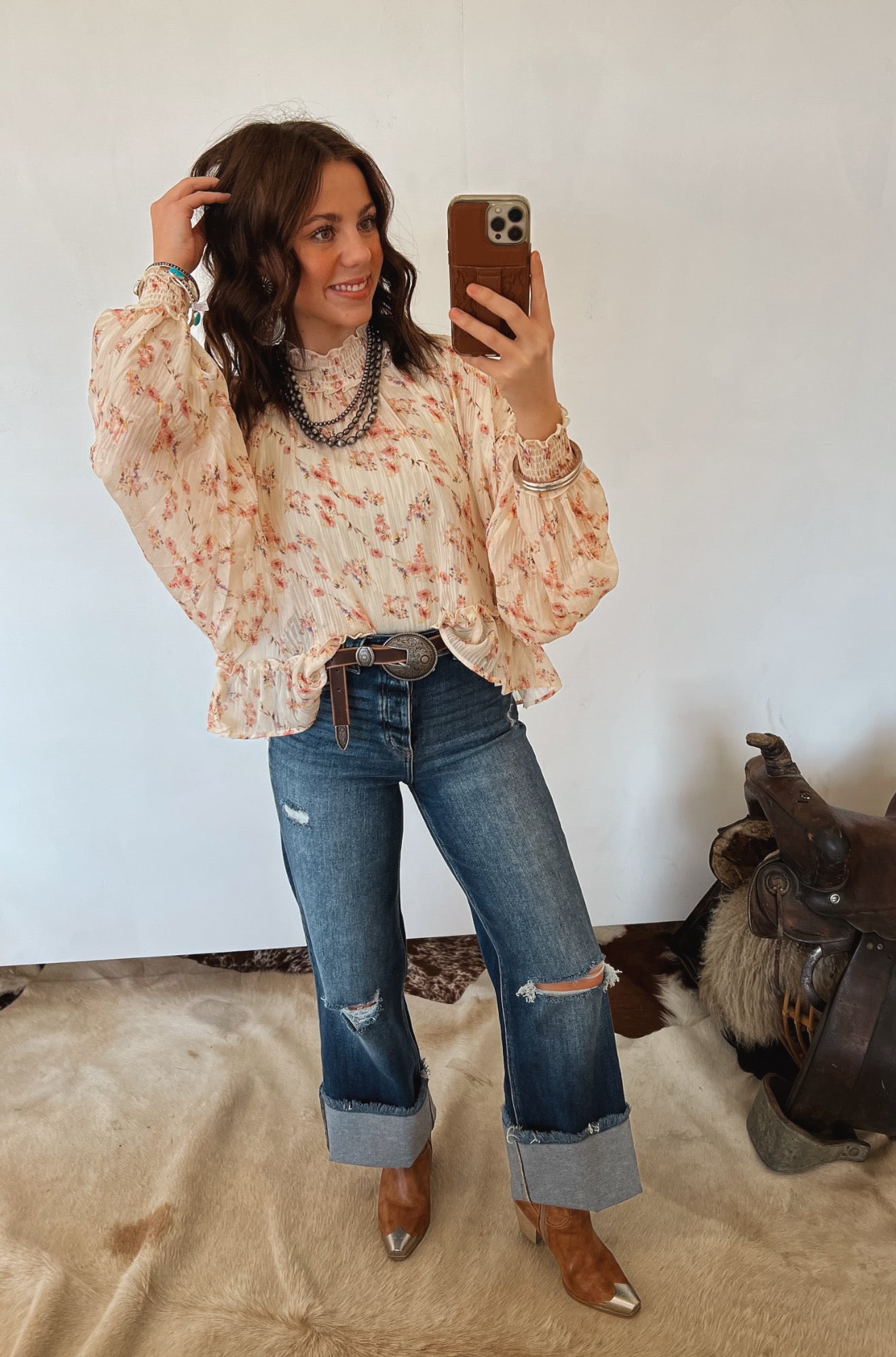 Waylon Floral Sheer Blouse