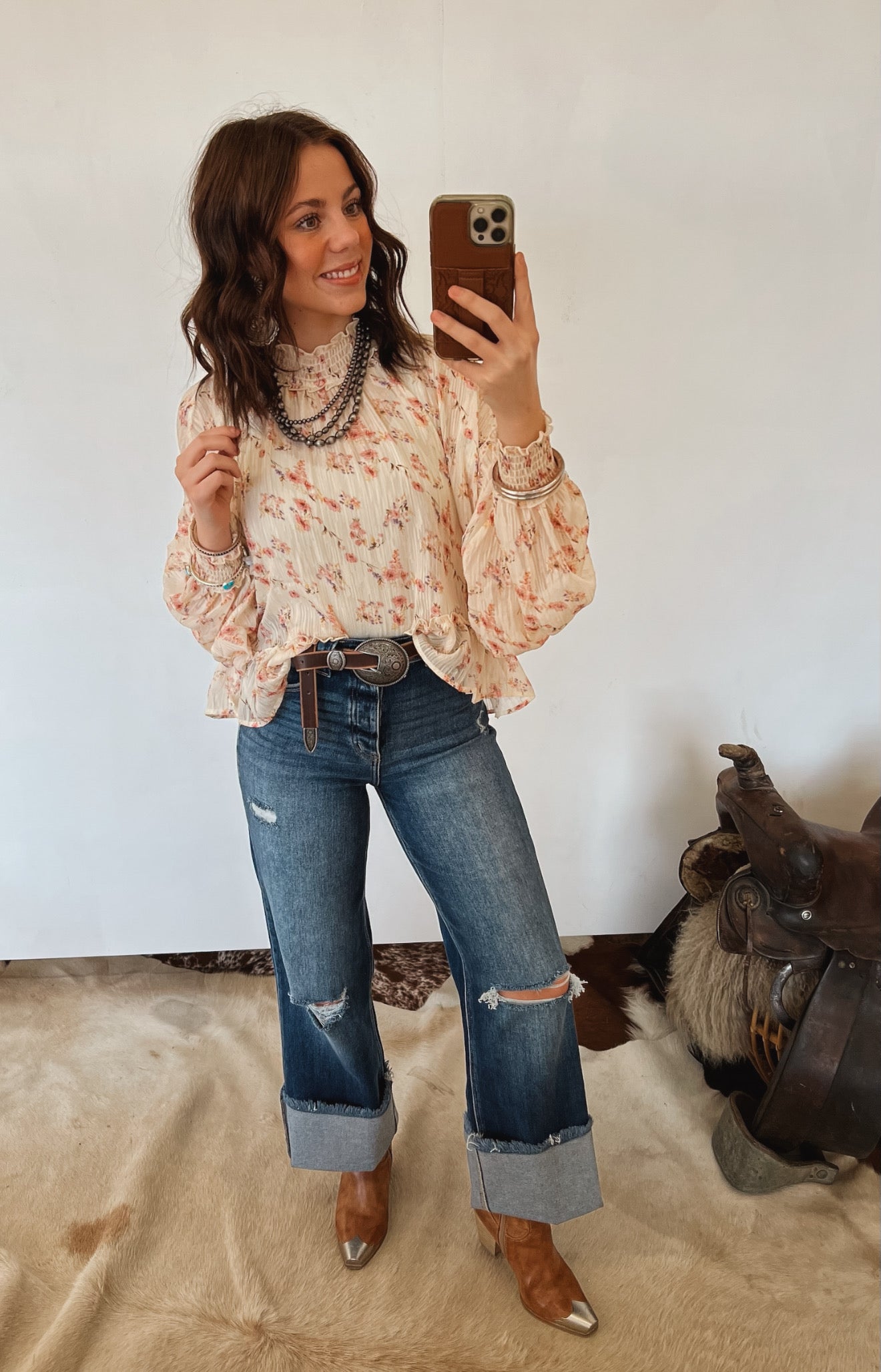 Waylon Floral Sheer Blouse