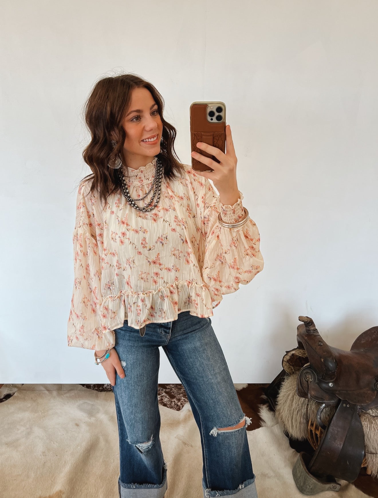 Waylon Floral Sheer Blouse