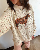 The Good Horse Floral Mock Neck Set
