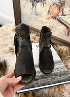 Western Josie Open Toe Bootie