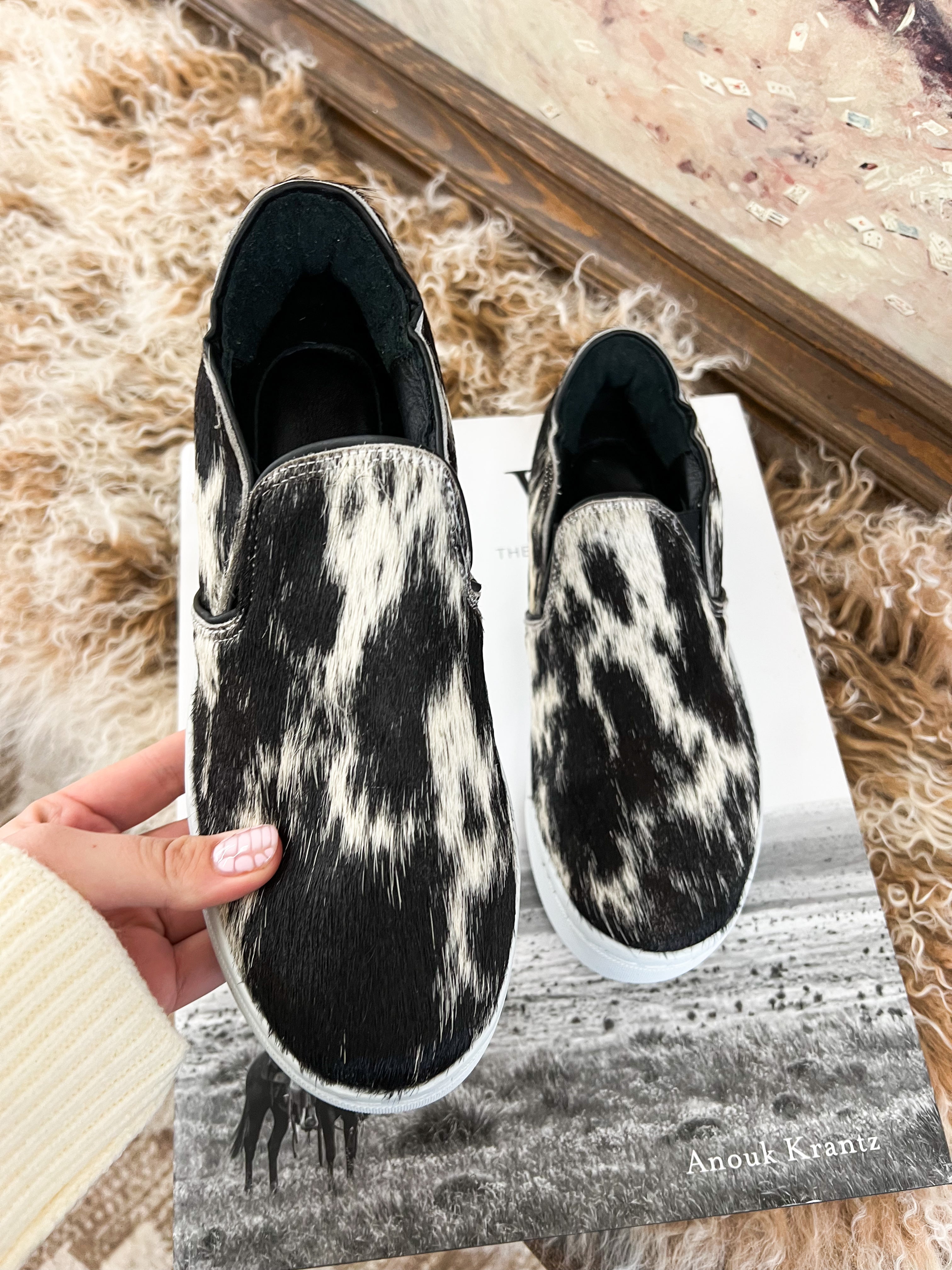 Western Utah Cowhide Sneaker (Salt&Pepper)
