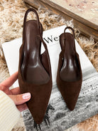 Western Ways Suede Kitten Heels