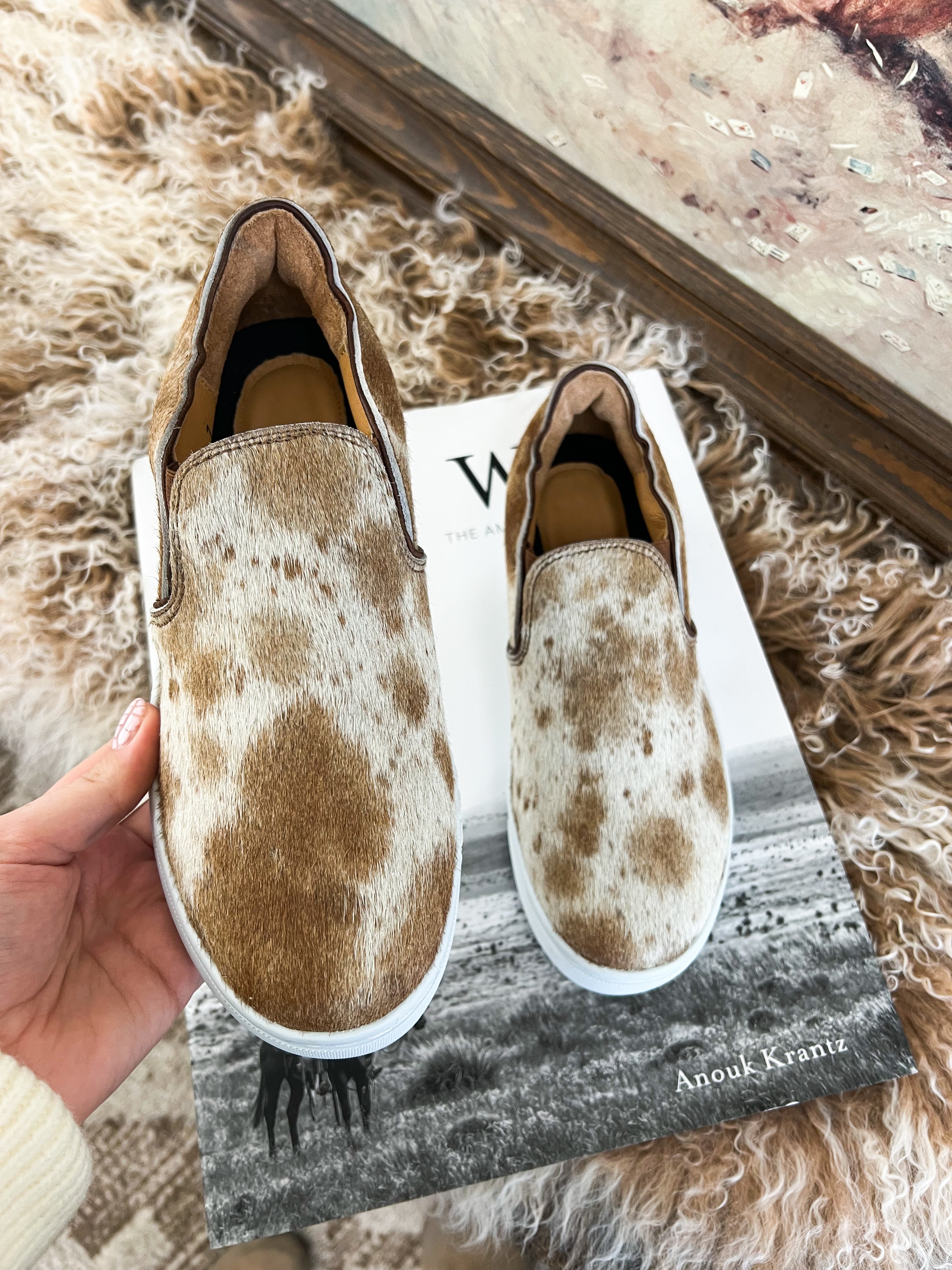 Western Utah Cowhide Sneaker (Chocolate)