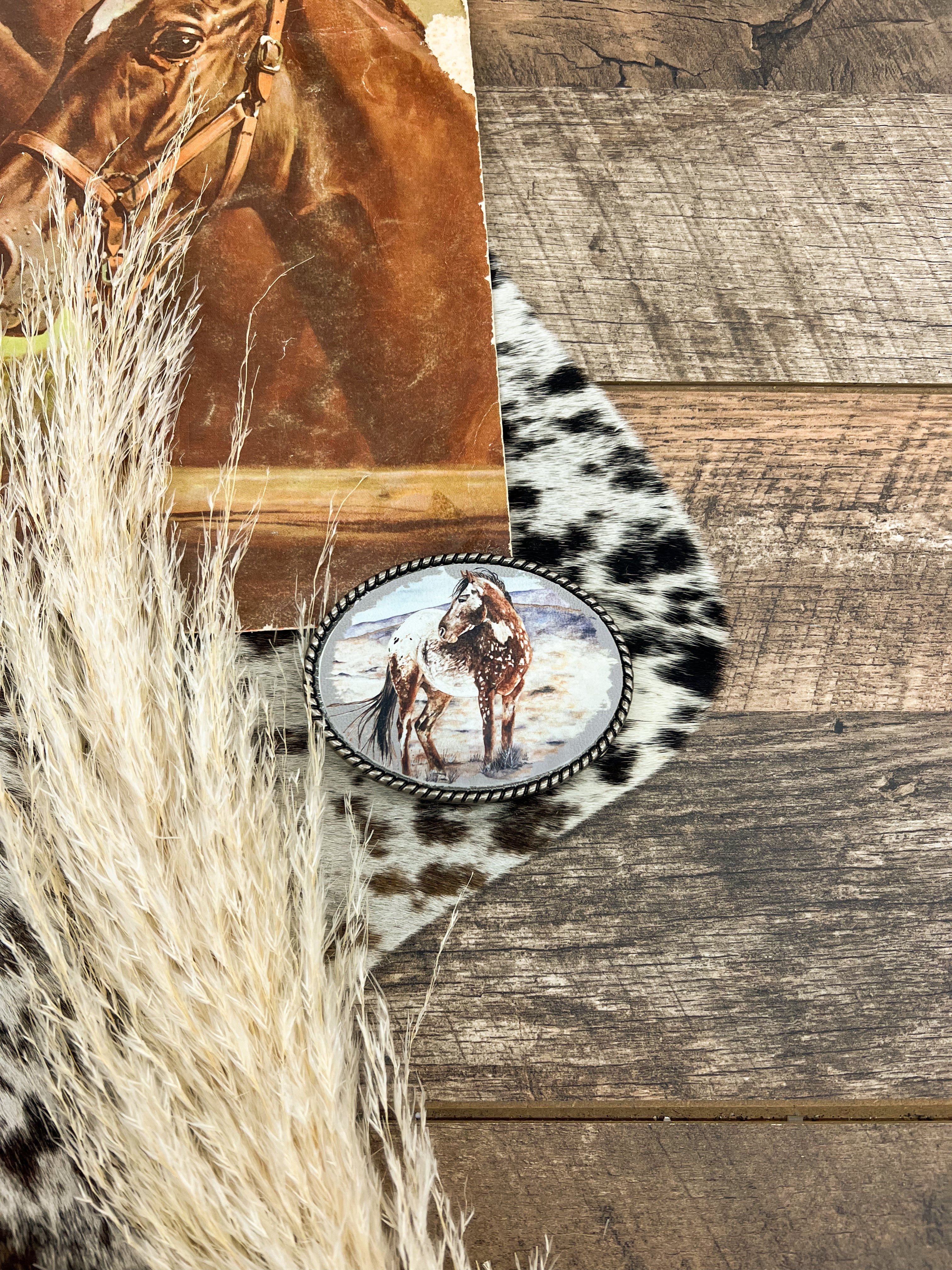 Silver Ranch Hand Western Belt Buckles Horse
