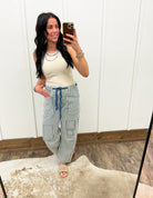 Cowpoke Striped Barrel Denim Tops