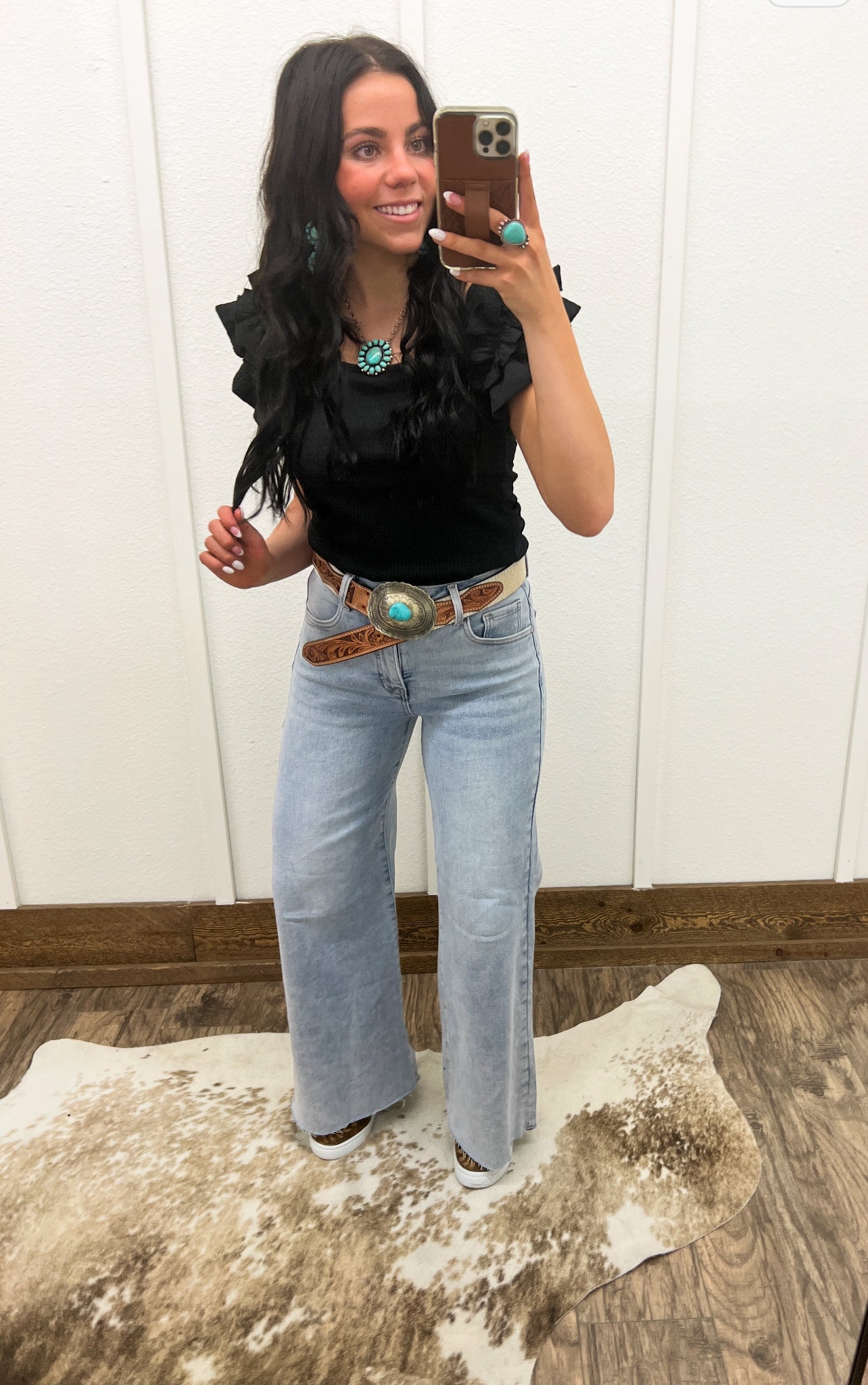 Jolene High Rise Wide Leg Denim (21038)