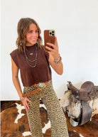 Western Open Back Sweater