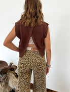 Western Open Back Sweater