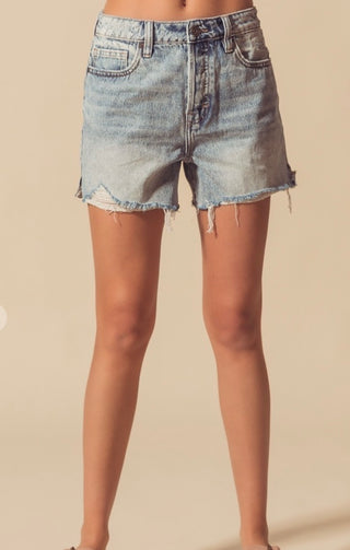 Mid Rise Denim Babes Shorts(SoMe)