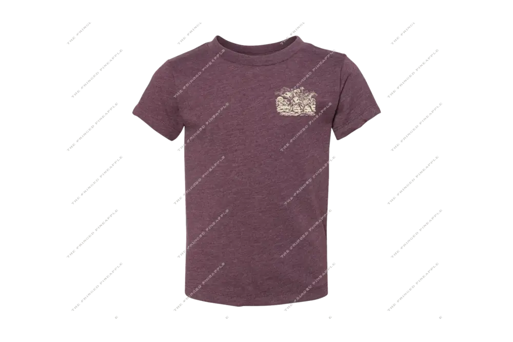’Be Humble & Gentle’ Kids Bronc Rider Tee- Ephesians 4:2(HeatherMaroon)