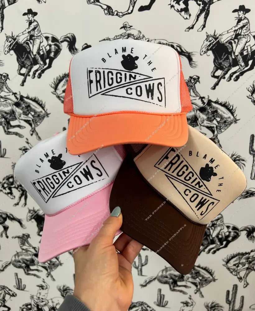Blame The Cows Trucker Hat (Adult)