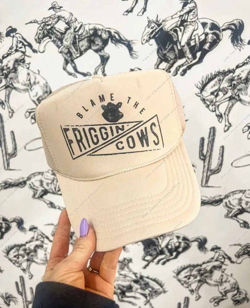 Blame The Cows Trucker Hat (Adult)