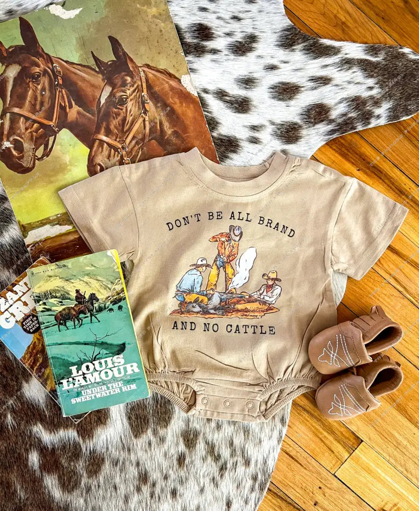 Brand No Cattle Bubble Romper (Short Sleeve)
