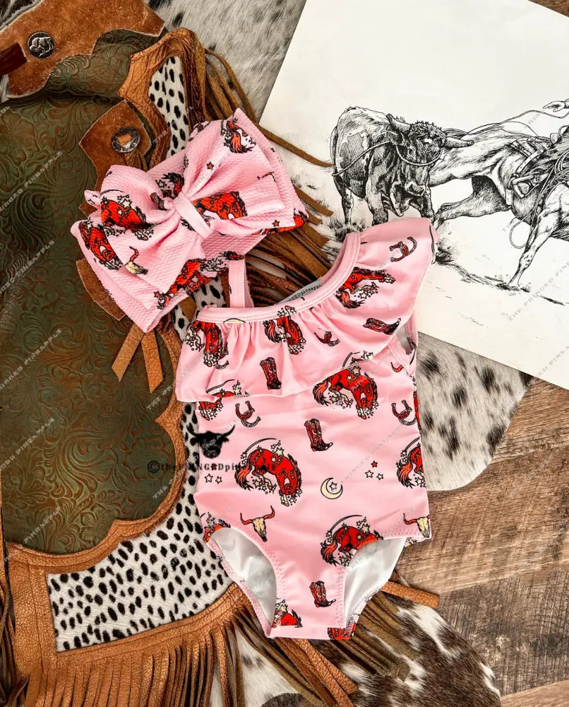 Buckin Pony Swimsuit (Minis)