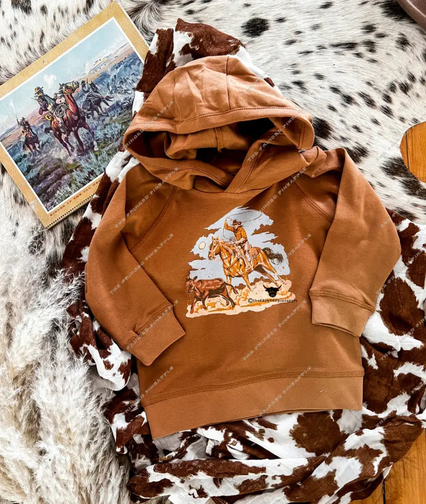 Calf Roper Hoodie(ginger)(FRINGED EXCLUSIVE)