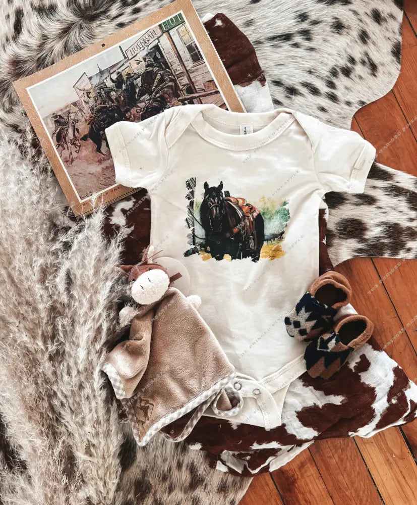 Casanova Black Beauty Design (Youth Onesie/Tee)(cream)