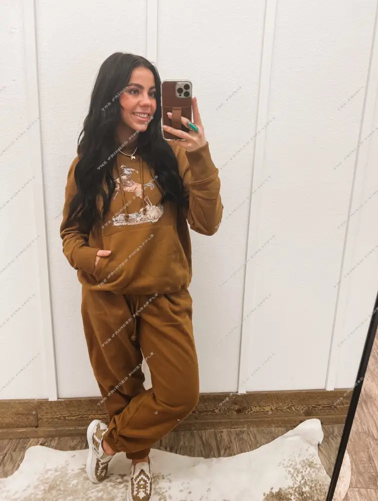 Cody Freedom Hoodie Set(Adult)(cognac)