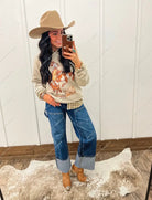 Cody Rank Paint Sweatshirt (Adult)(Taupe)